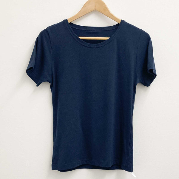 Gossypium Navy Blue Organic Cotton T-Shirt UK 14