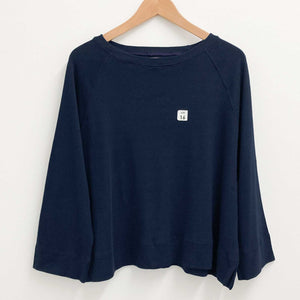 Gossypium Navy Blue Organic Cotton Sweatshirt UK16