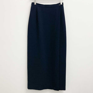 M&S Navy Blue Vintage 90's Maxi Wrap Skirt UK10