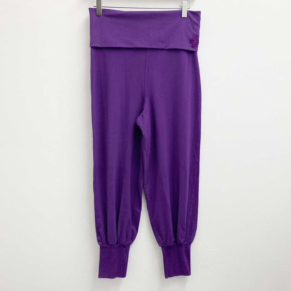 Gossypium Purple Organic Cotton Cropped Harem Pants UK 8