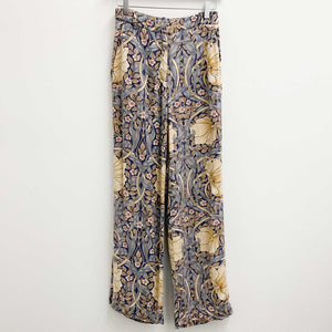 Morris & Co at H&M Beige Floral Straight Leg Trousers 34