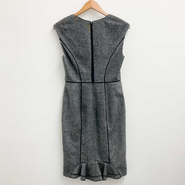 Coast Grey Woven Wool Mix Dress UK 10
