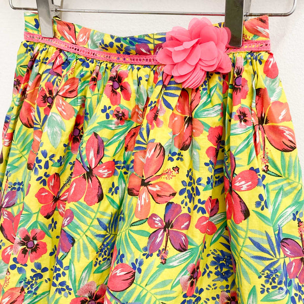 Mothercare Yellow Bright Floral Print Flared Skirt 4–5 Years