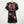 ASOS Black Floral Dragon Embroidery Overlay Dress UK 8