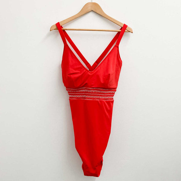 City Chic Grenadine Red Lucia One Piece Swimsuit UK18