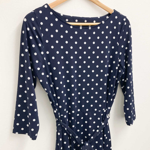 Wallis Navy Blue Fit and Flare Dress UK12