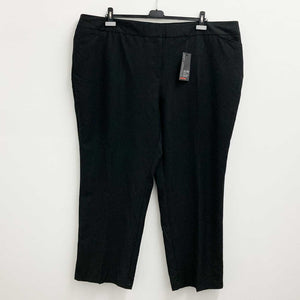 Avenue Black Straight Leg Comfort Waistband Trousers UK 26