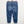 Avenue Blue Denim Rolled Cuff Girlfriend Jeans UK 16 Tall