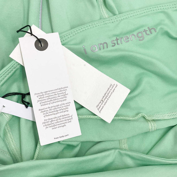 Frost Body Mint Green Jade Om Yoga Cycling Activewear Shorts L
