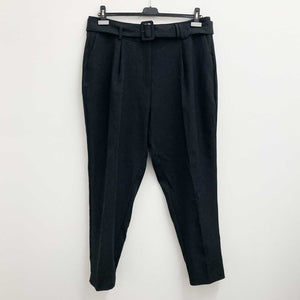 City Chic Black Belted Trousers UK 16
