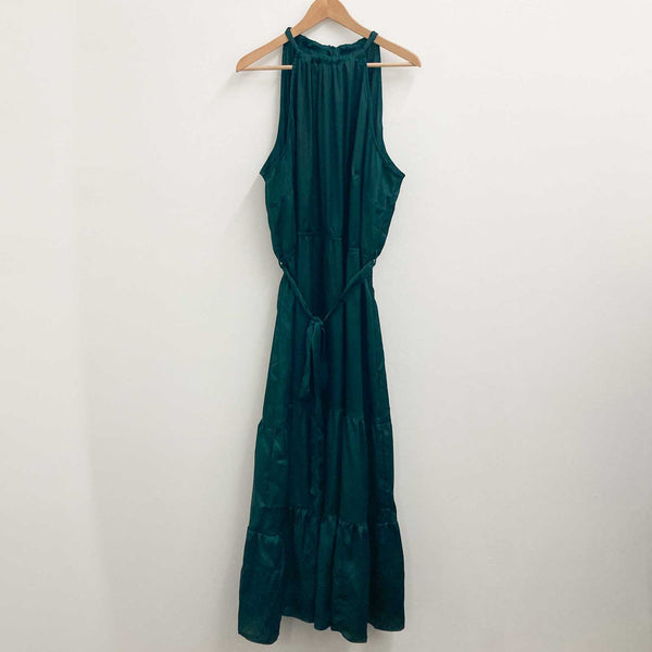 City Chic Emerald Halter Maxi Dress UK22