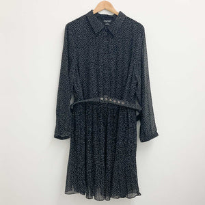 City Chic Black Mini Shirt Dress UK18