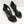 Cloudwalkers Black Faux Leather Braided Open Toe Heeled Sandals UK 6.5