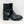 Load image into Gallery viewer, Evans Black Faux Leather Buckle Detail Ankle Boots UK 7 Extra Wide 
