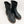 Load image into Gallery viewer, Evans Black Faux Leather Low Block Heel Boots UK 7 Extra Wide
