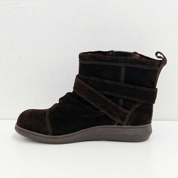 Rocket Dog Chocolate Brown Suede Slouch Ankle Boots UK3