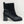 Load image into Gallery viewer, Evans Black Faux Leather Zip Front Block Heel Ankle Boots UK 8 Extra Wide
