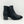 Load image into Gallery viewer, Evans Black Faux Leather Block Heel Ankle Boots UK 9
