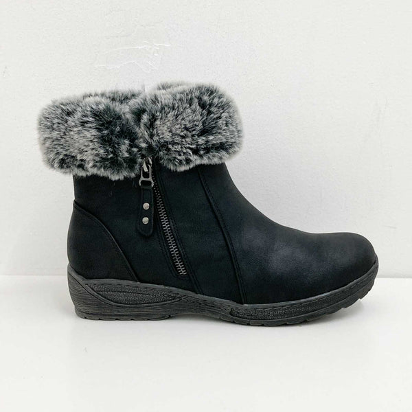 Cloudwalkers Black Marge Ankle Boots UK8