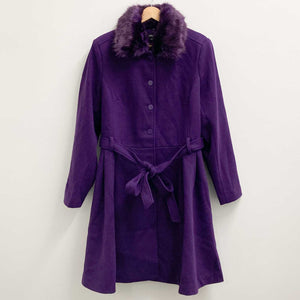 City Chic Purple Blushing Belle Coat UK18