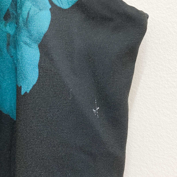 City Chic Black Floral Glow Off-Shoulder Maxi Dress UK 20