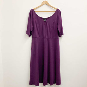 City Chic Purple A-Line Sweetheart Neckline Midi Dress UK 18