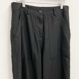 Whistles Black Dorit Tencel Trousers UK10