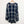 Evans Navy Check Collarless Round Neck Relaxed Fit Shirt UK 26