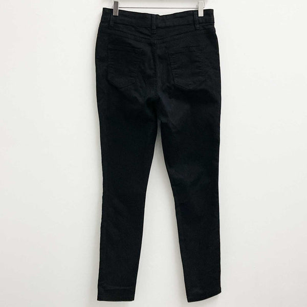Evans Black High Rise Skinny Jeans UK 14 Short