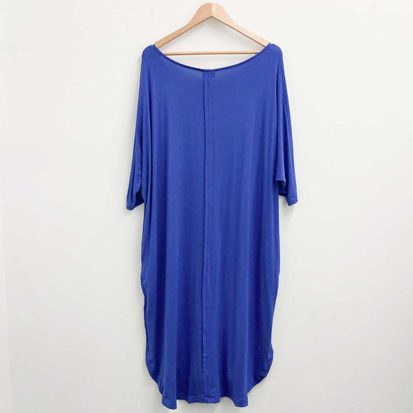 Zim & Zoe by City Chic Blue Soft Stretch Jersey Pocket Dress UK 20