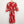 City Chic Red Floral Print Faux Wrap Mini Dress UK 14