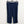 Evans Navy Linen Blend Cropped Trousers UK 14