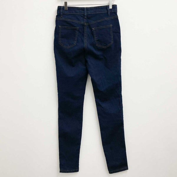 Evans Dark Wash Denim Soft Stretch Skinny Jeans UK 14 Long